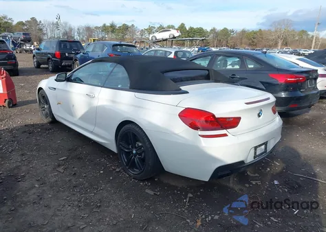 2015 BMW 650I из США, поврежденный, VIN WBAYP9C57FD169733